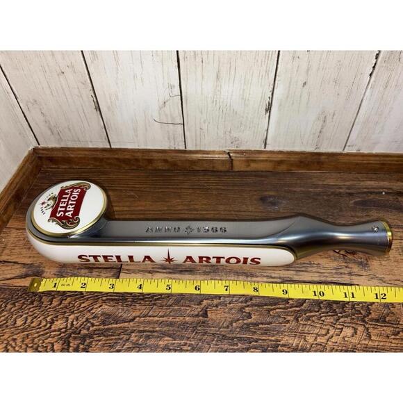 Stella Artois 13" Tall Beer Tap Handle for Kegerator Bar Metal/Plastic Anno 1366 - Picture 5 of 10